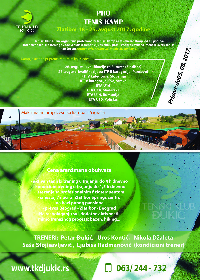 Pro tenis kamp